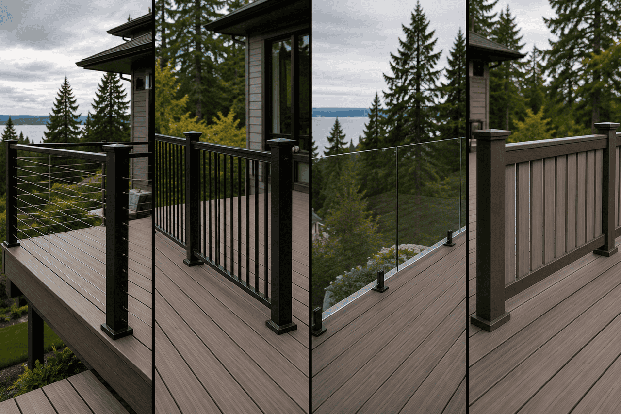 Comparison of modern deck railing systems
