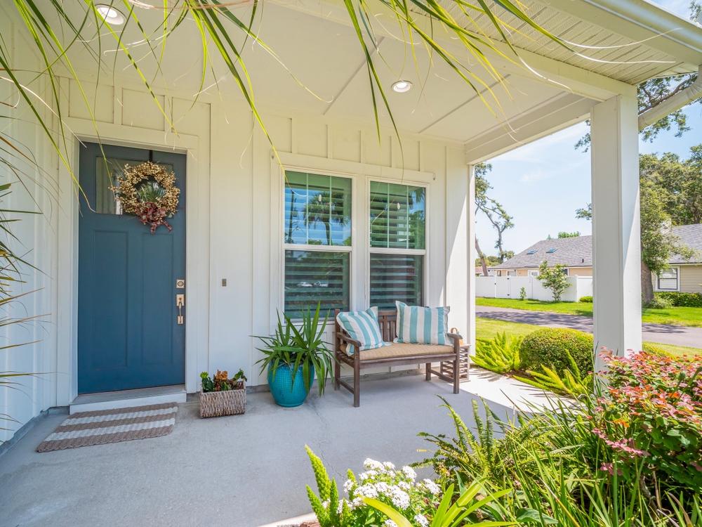Porch decking boards and outdoor walking surface