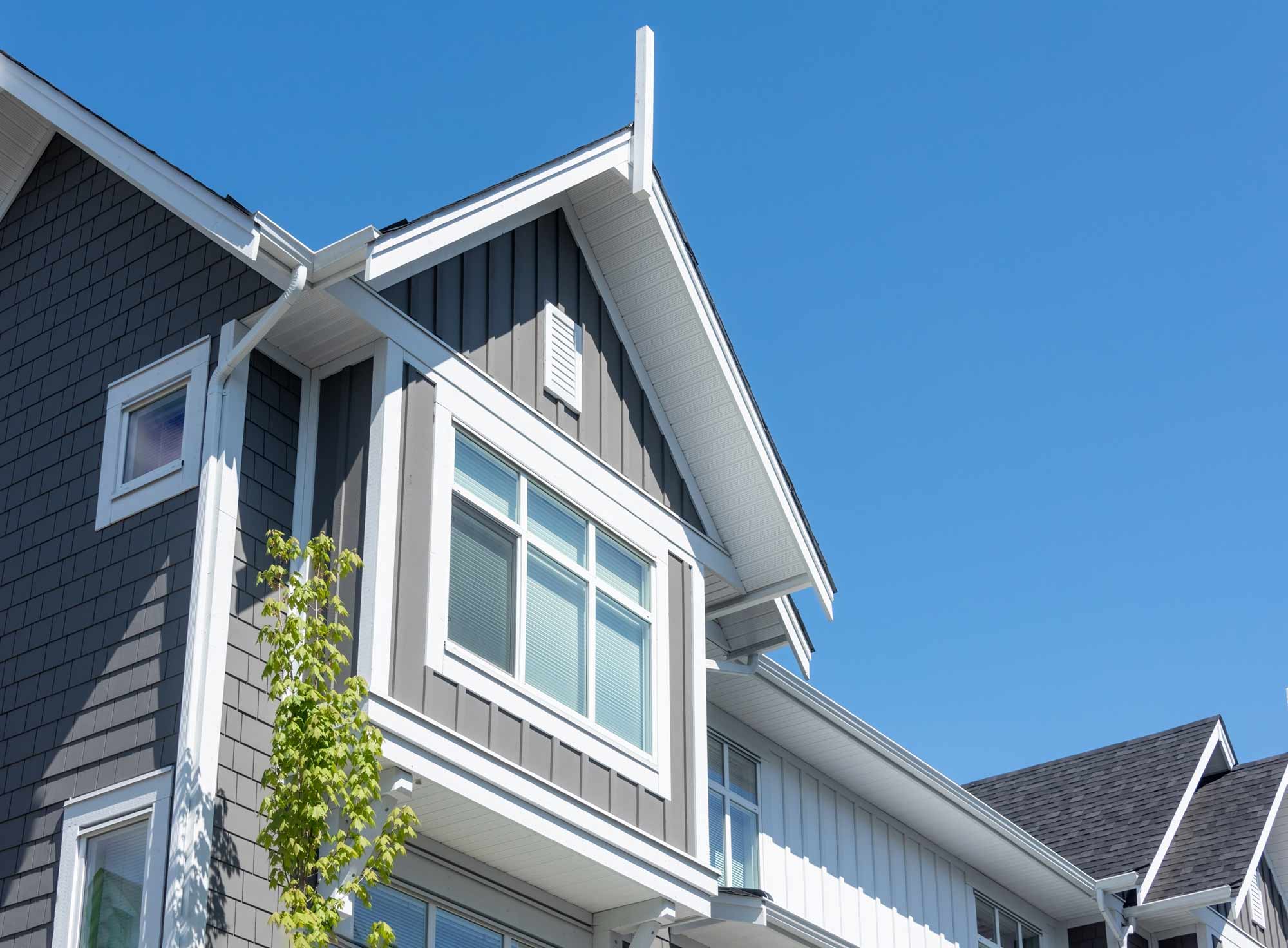 Home exterior with new windows